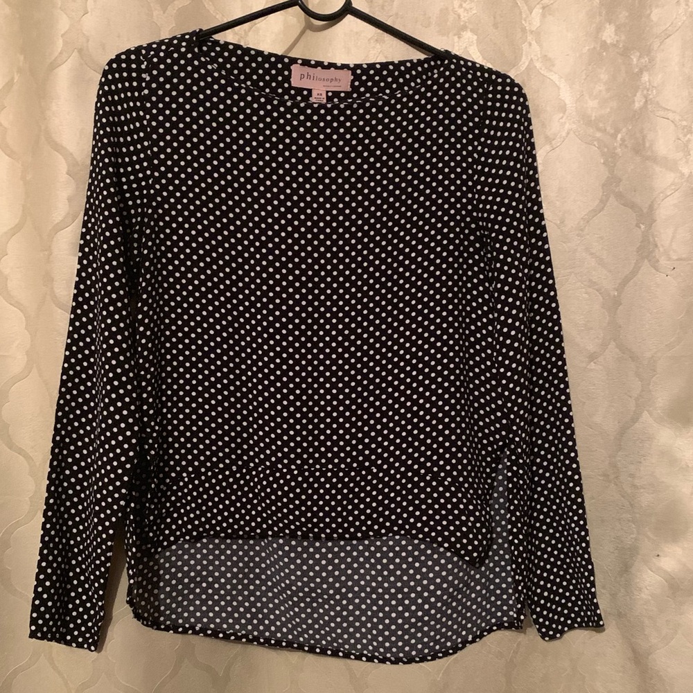 Blouse philosophy republic sz XS long sleeves